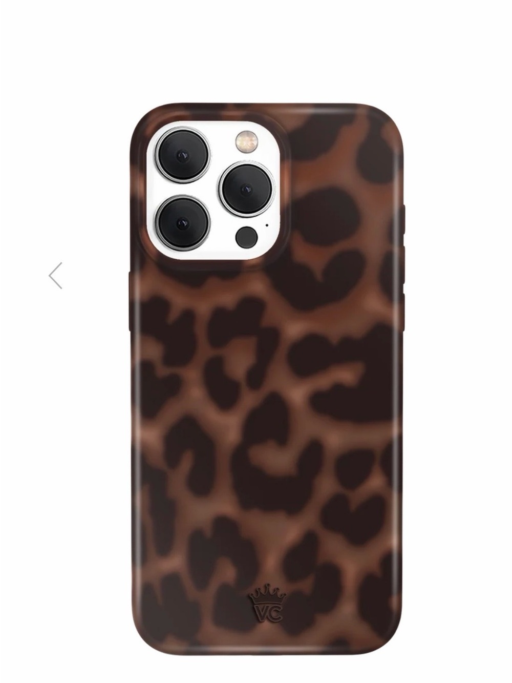 Velvet Caviar Leopard Print Phone Case in Brown and Black โIt girl leopard caseโ